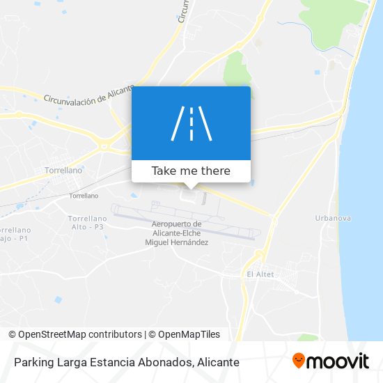 Parking Larga Estancia Abonados map