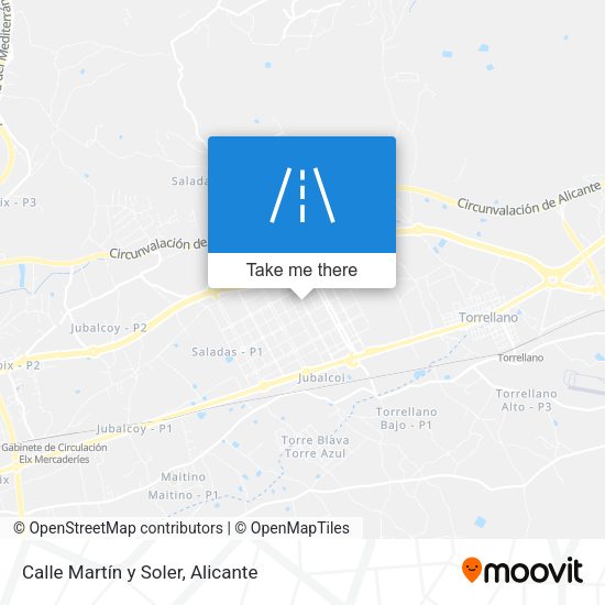 Calle Martín y Soler map