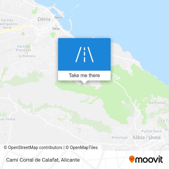 Camí Corral de Calafat map