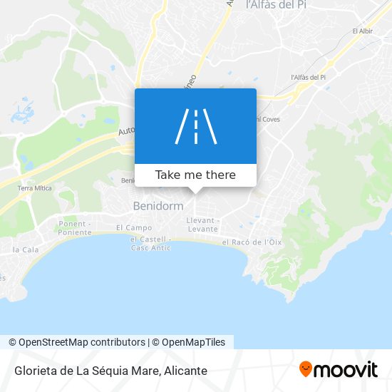 mapa Glorieta de La Séquia Mare