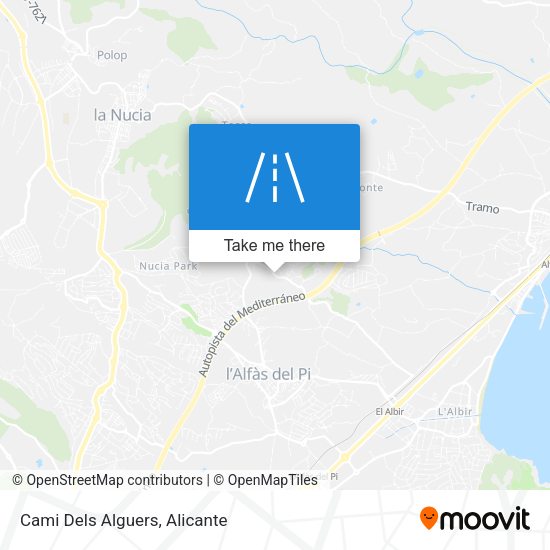 Cami Dels Alguers map