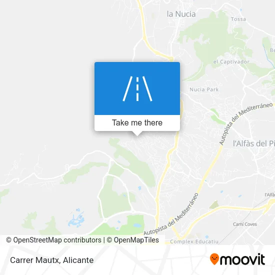 Carrer Mautx map