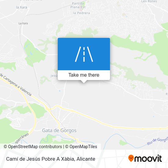 Camí de Jesús Pobre A Xàbia map