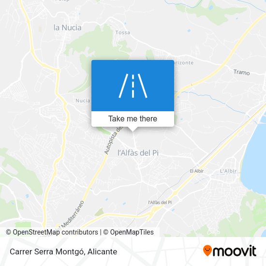Carrer Serra Montgó map