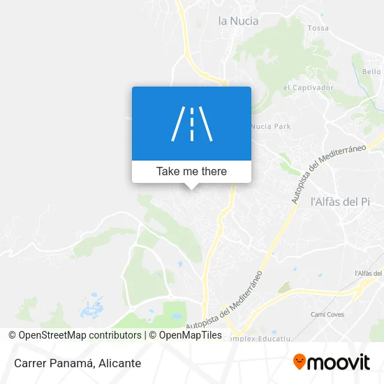 Carrer Panamá map