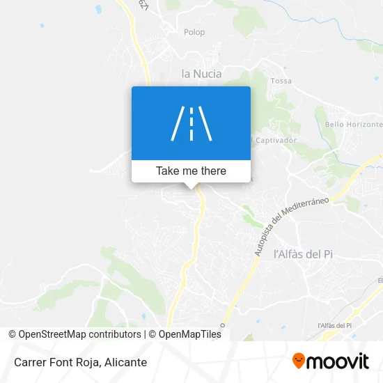 Carrer Font Roja map