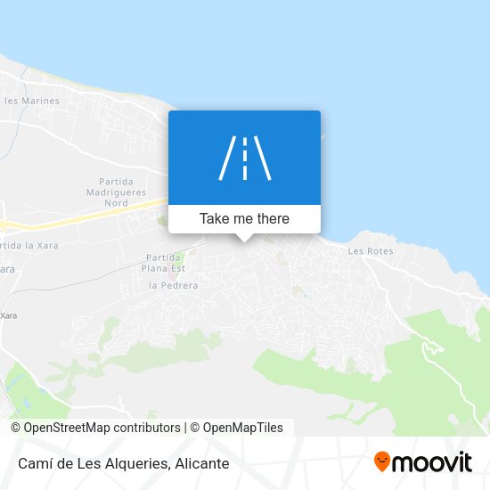 Camí de Les Alqueries map