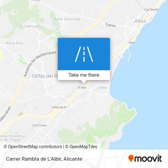 Carrer Rambla de L'Albir map