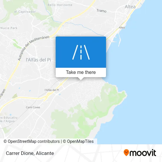 Carrer Dione map