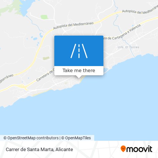 mapa Carrer de Santa Marta