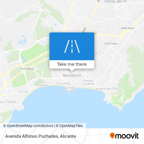 mapa Avenida Alfonso Puchades