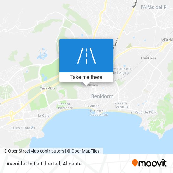 Avenida de La Libertad map