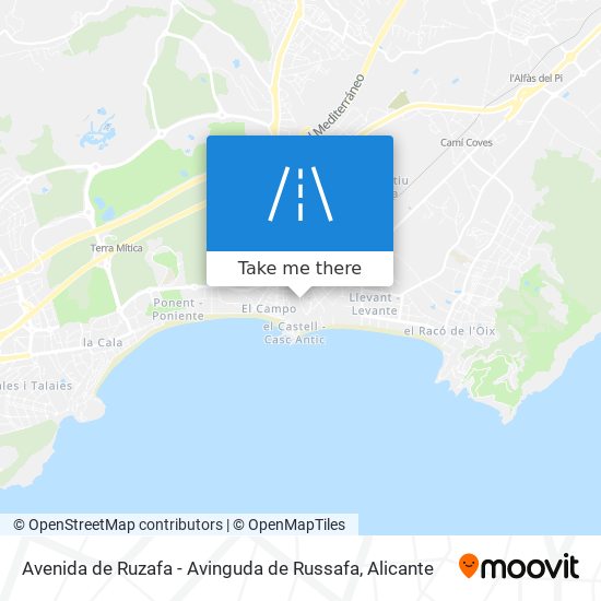 Avenida de Ruzafa - Avinguda de Russafa map