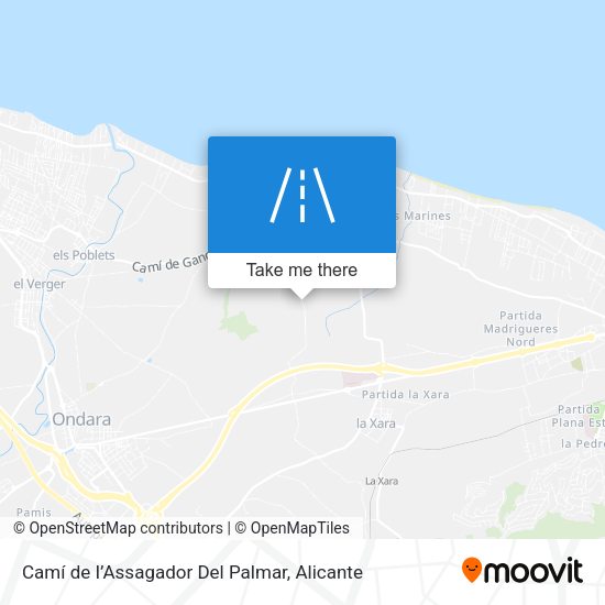 Camí de I’Assagador Del Palmar map