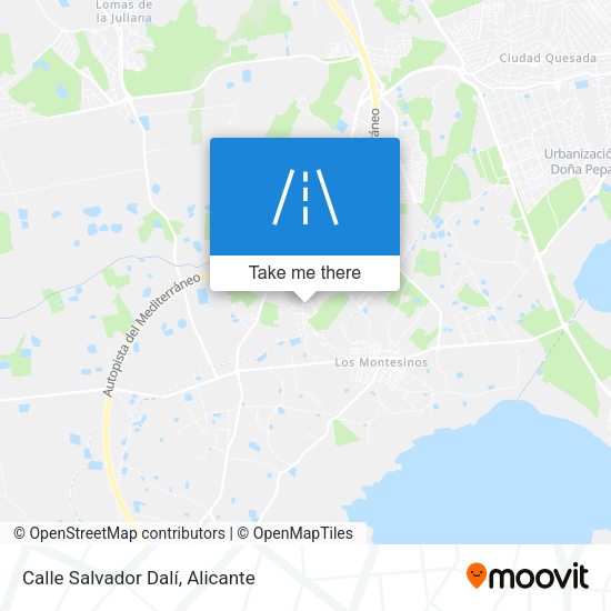 Calle Salvador Dalí map