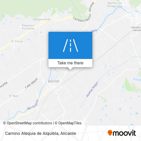 Camino Alequia de Alquibla map