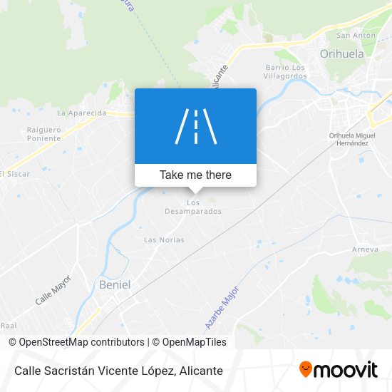 Calle Sacristán Vicente López map