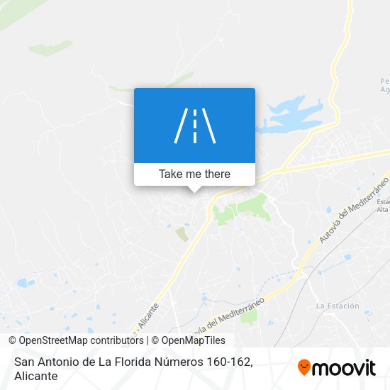 San Antonio de La Florida Números 160-162 map