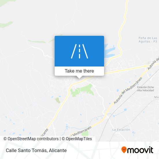 Calle Santo Tomás map