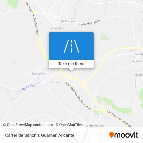 Carrer de Sanchis Guarner map