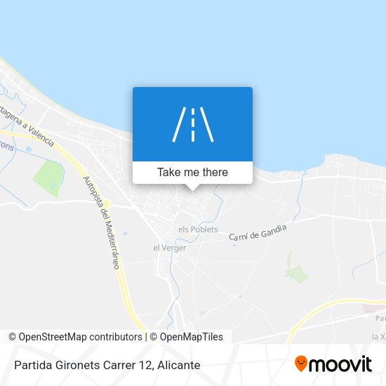 Partida Gironets Carrer 12 map