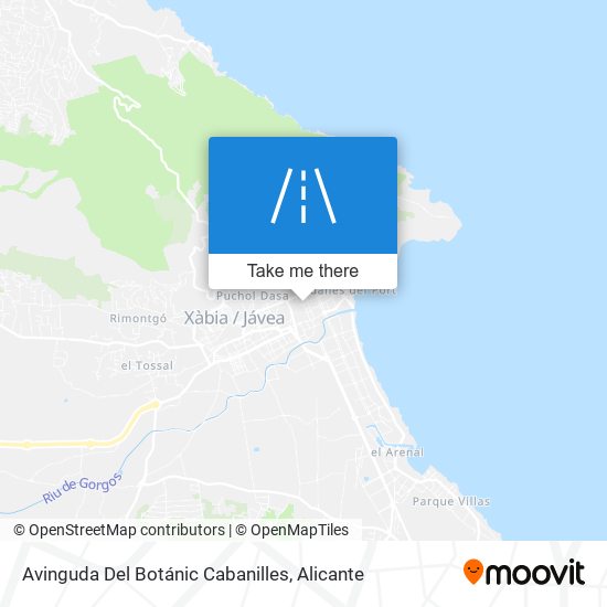 mapa Avinguda Del Botánic Cabanilles