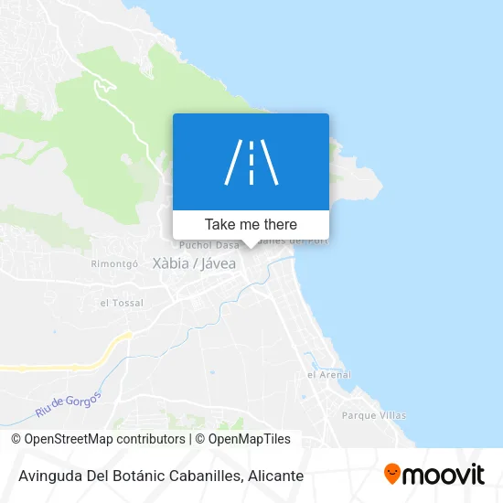 Avinguda Del Botánic Cabanilles map