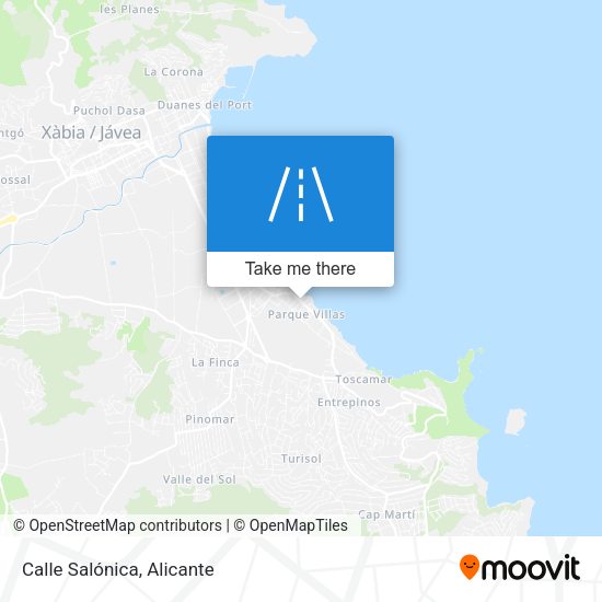 Calle Salónica map