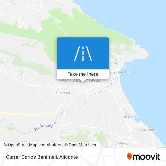 Carrer Carlos Benimeli map