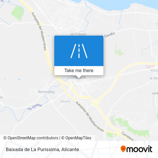 Baixada de La Purissima map