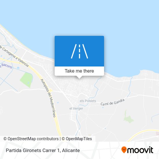 Partida Gironets Carrer 1 map