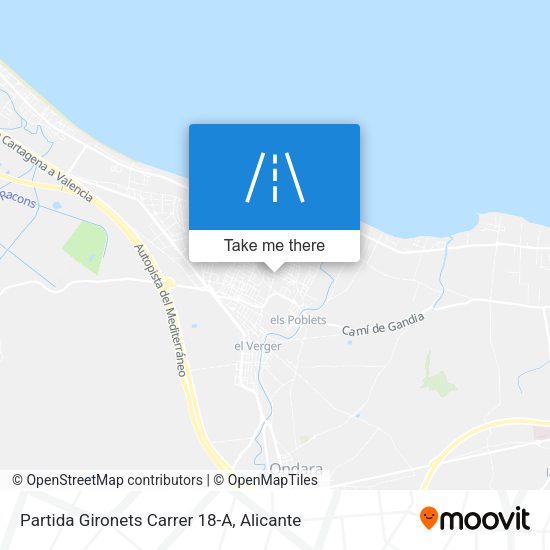 Partida Gironets Carrer 18-A map