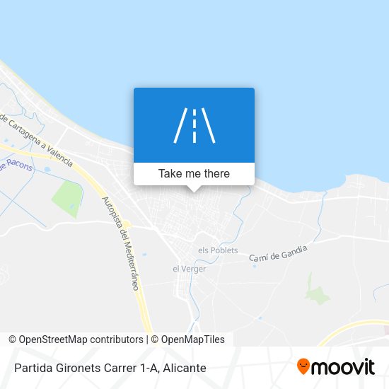 Partida Gironets Carrer 1-A map