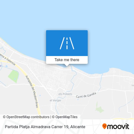 Partida Platja Almadrava Carrer 19 map