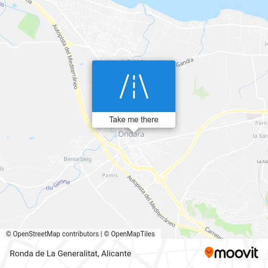 Ronda de La Generalitat map