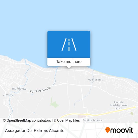 Assagador Del Palmar map