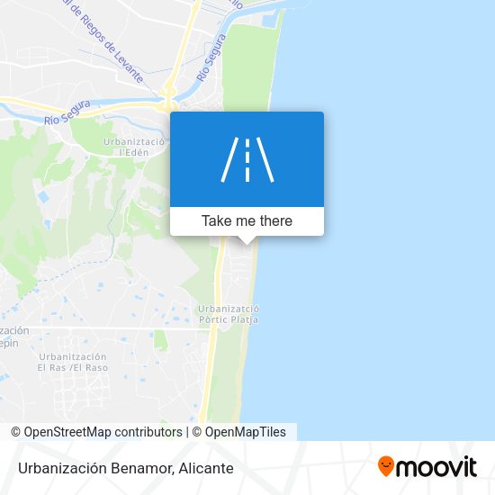 Urbanización Benamor map