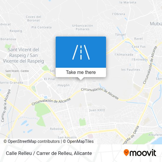 Calle Relleu / Carrer de Relleu map