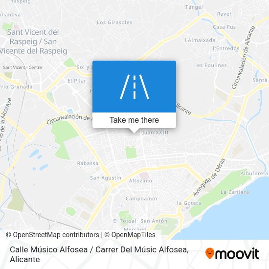 Calle Músico Alfosea / Carrer Del Músic Alfosea map