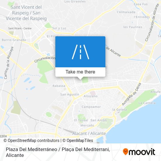 Plaza Del Mediterráneo / Plaça Del Mediterrani map