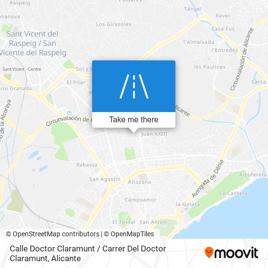 mapa Calle Doctor Claramunt / Carrer Del Doctor Claramunt