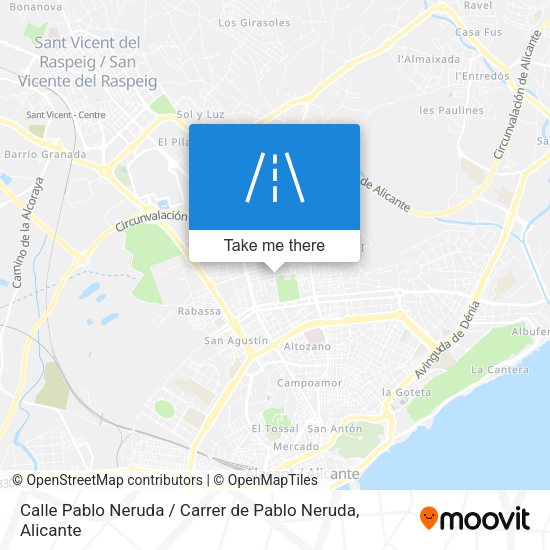 Calle Pablo Neruda / Carrer de Pablo Neruda map