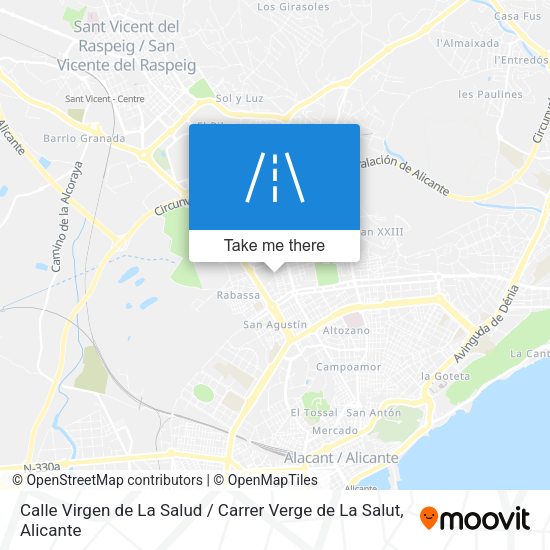 Calle Virgen de La Salud / Carrer Verge de La Salut map