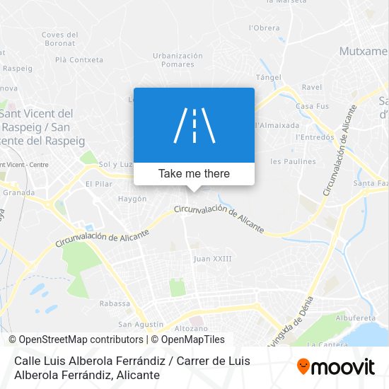 Calle Luis Alberola Ferrándiz / Carrer de Luis Alberola Ferrándiz map