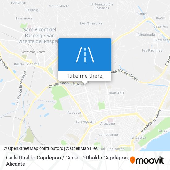 Calle Ubaldo Capdepón / Carrer D'Ubaldo Capdepón map