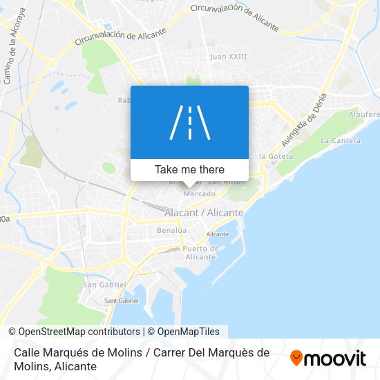 Calle Marqués de Molins / Carrer Del Marquès de Molins map
