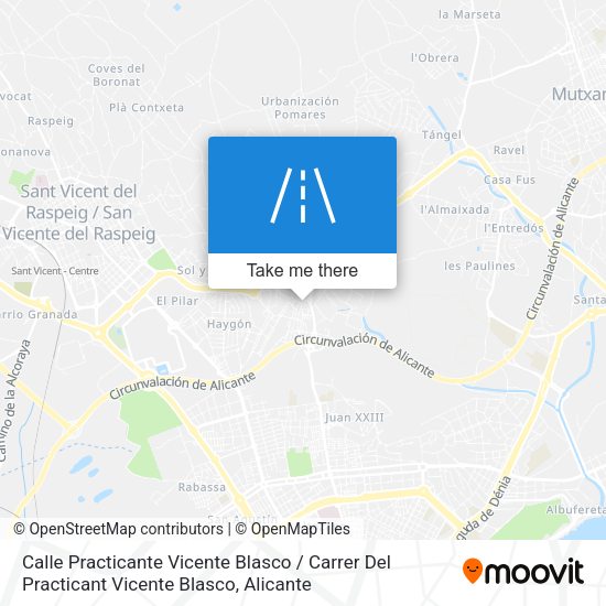 Calle Practicante Vicente Blasco / Carrer Del Practicant Vicente Blasco map