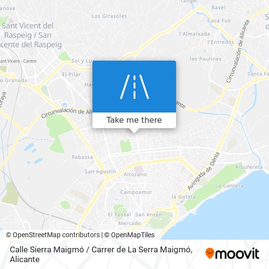 Calle Sierra Maigmó / Carrer de La Serra Maigmó map