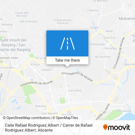 Calle Rafael Rodríguez Albert / Carrer de Rafael Rodríguez Albert map