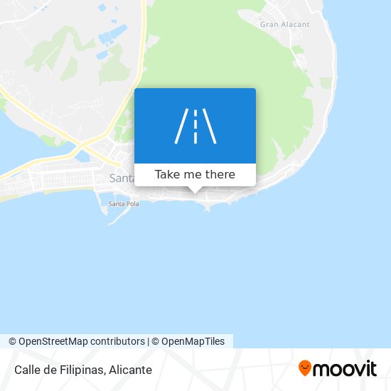 mapa Calle de Filipinas